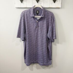 FootJoy Men’s Golf Polo | Mini Dot Pixel | Size L